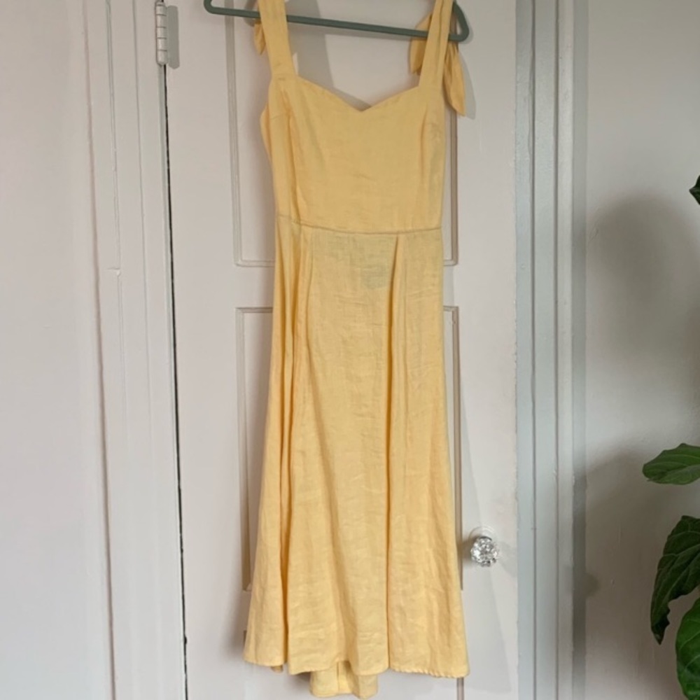 Reformation Montclair Dress in Buttercup